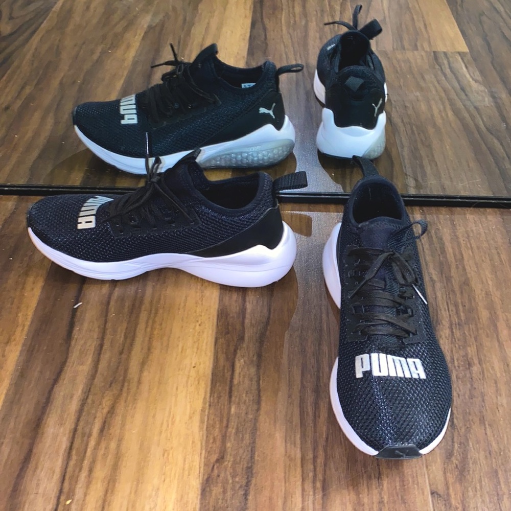 Black Puma tennis shoes size 8